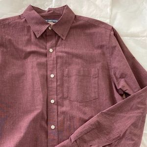 Old Navy The Classic Shirt Red Wine Vinegar M